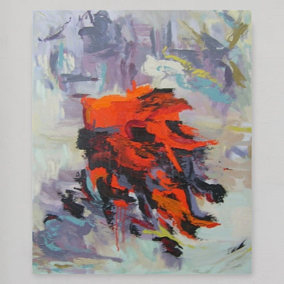 red black (triptych) right panel