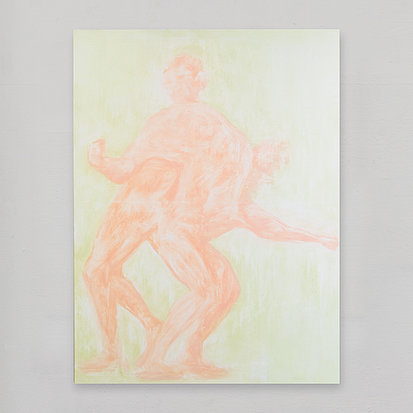 two figures on a green background   #2 of 2