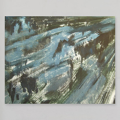 black and blue stripes in a landscape