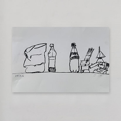 brushes, bottles and rucksack #2