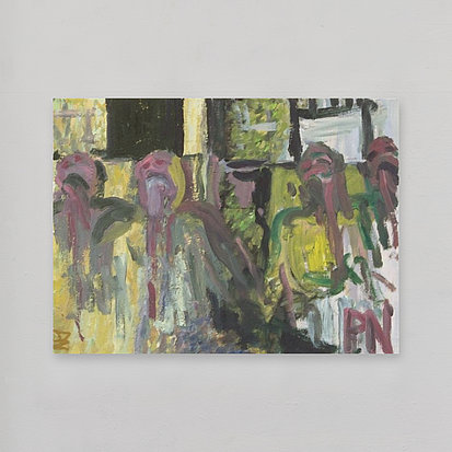 seated figures with scapegoat #2 of 2